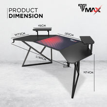 Load image into Gallery viewer, Gaming Desk with Removable Speaker Stand - iDeaHomeToday