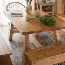 Load image into Gallery viewer, Six People or More High Quality Solid Wood Dining Table Sets Up - iDeaHome
