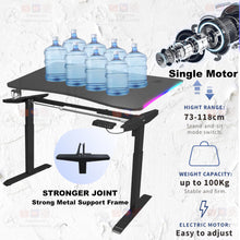 Load image into Gallery viewer, Electrical Standing DESK RGB Gaming Desk - iDeaHome