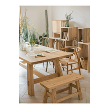 Load image into Gallery viewer, Six People or More High Quality Solid Wood Dining Table Sets Up - iDeaHome