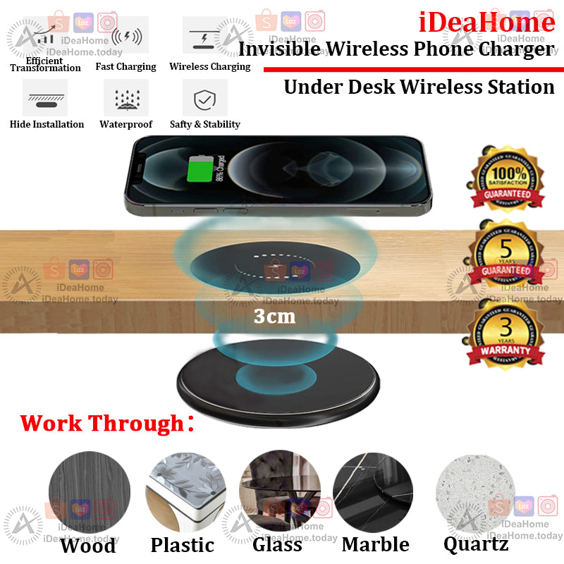 Invisible Wireless Phone Charger - iDeaHome