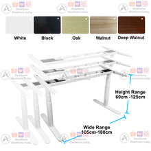Load image into Gallery viewer, Oval Frame Duo Motor Electrical Standing Desk - iDeaHome
