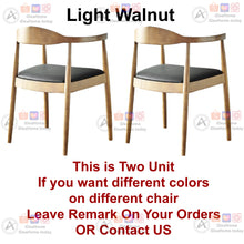 Load image into Gallery viewer, Chair Backrest armrest Ergonomic design Solid wood frame Strong carrying capacity brown Dining Chair Solid Wood Chair - iDeaHome
