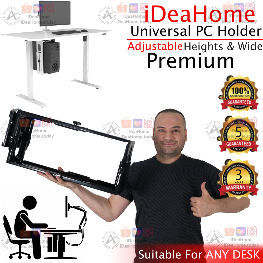 PC Holder Underneath DESK - iDeaHome